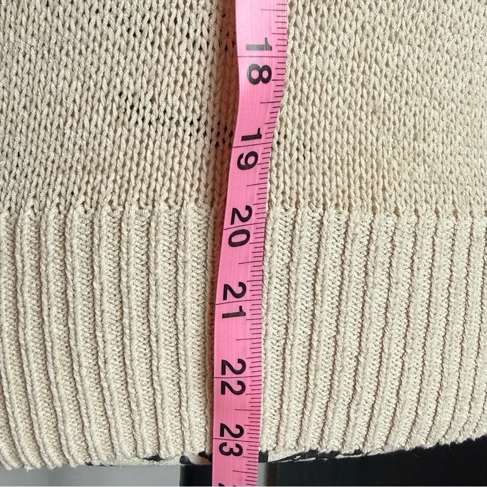 Banana Republic‎ XS Cream Cotton Sweater Minimalist Crewneck Capsule - Picture 5 of 10